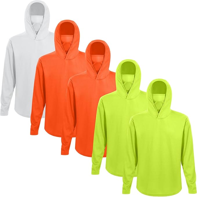 Mens Long Sleeve T-Shirts Casual Crew Neck Tee Shirt Summer Soft Running Swimming Cycling Fishing Tops