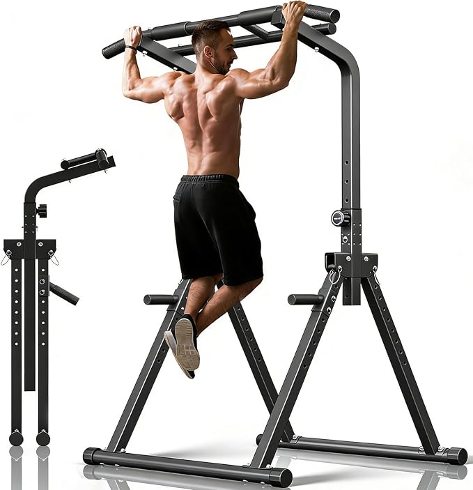 ZENOVA Pull Up Bar, Multi-Function Pull Up Dip Bar Station, Home Gym Workout Strength Training Equipment for Men Women Muscle Building