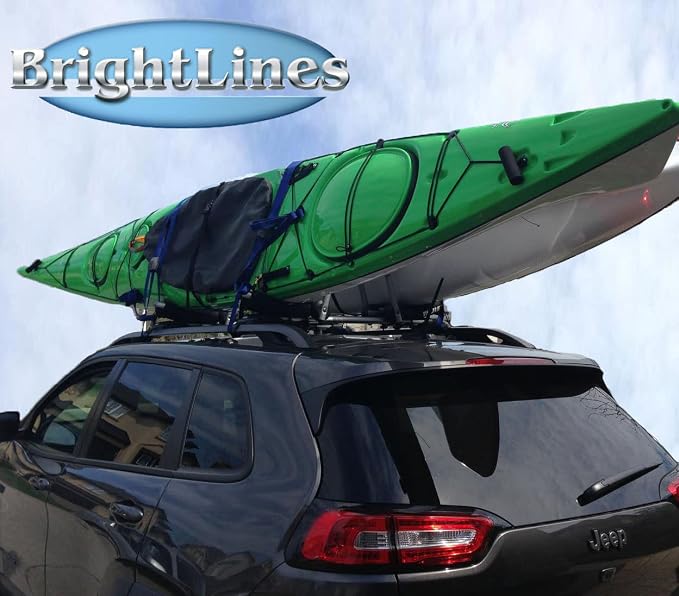 BRIGHTLINES Aero Cross Bars Roof Racks Luggage Rack Compatible with 2014-2023 Jeep Cherokee