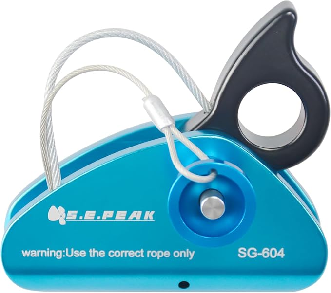 Detachable Climbing Ascender 15kN Rope Grab Ascender, Flip Line Adjuster, Fall Protection Belay Device for Rock Climbing,Tree Arborist/Fit for 11~13 MM Rope