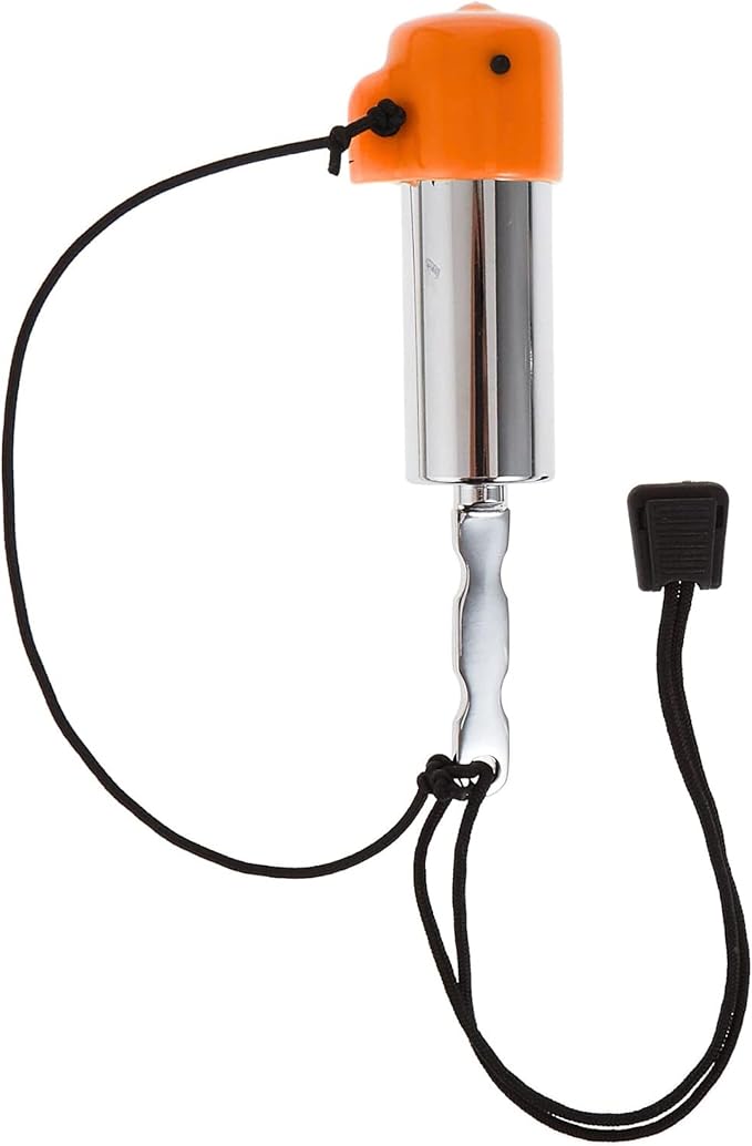 Scuba Choice Scuba Diving Safety Tank Rattle Stick Signal Bell, Loud Underwater Sound, 4.75” Compact Design, Noise-Free Storage Cover, Ideal for Scuba & Snorkeling