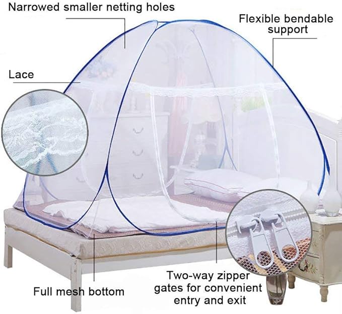 Nice purchase New Portable Folding Mosquito Net Tent Freestand Bed 1/2 Openings (1.8m(80 by 72 inches LxW))