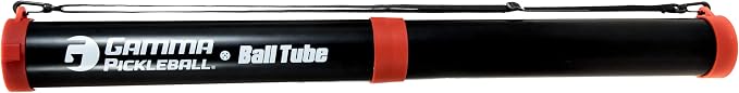 GAMMA Pickleball Ball Tube, Holds 12 Balls, Pickleball Equipment, Pickleball Court Acessories, Pickleball Ball Retriever, Indoor and Outdoor Balls, Easy & Compact