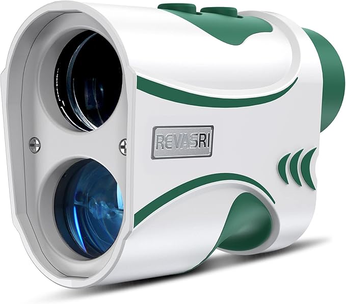 REVASRI Range Finder for Golf and Disc Golf, Measure in Feet Yards, Elevation and Slope Calculation, Pin Lock and Vibration, 1000 Yards Rechargeable Rangefinder