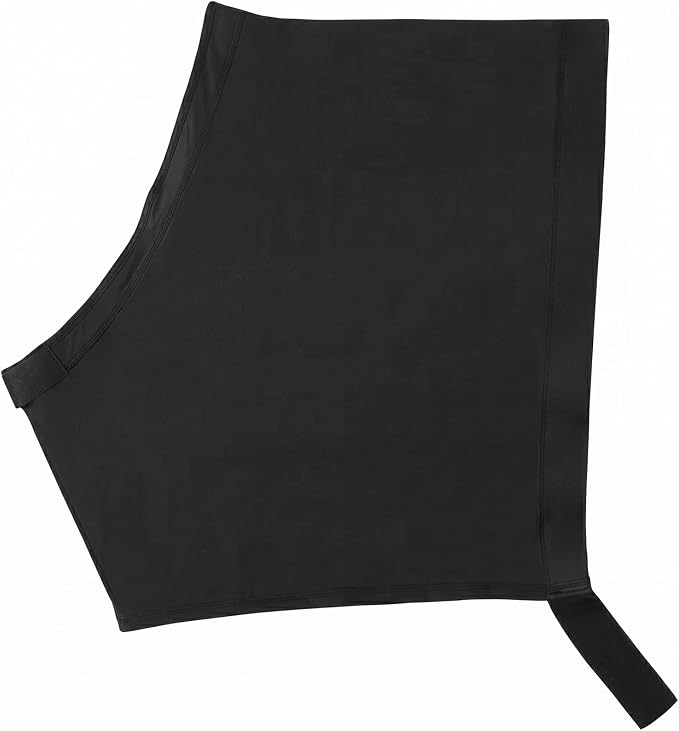 Sleazy Sleepwear Horse Shoulder Guard - Stretch Grooming Shoulder Protector with Fleece Neck Band & Adjustable Tabs, Black, Large