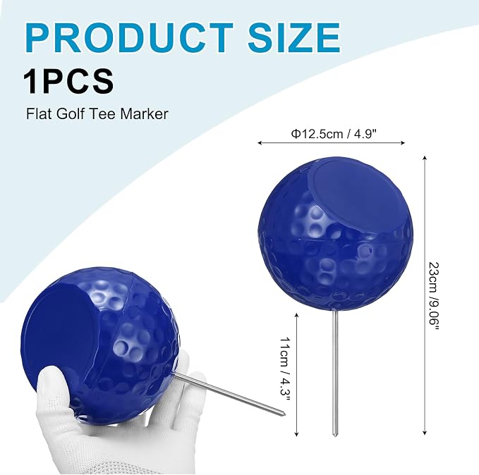 Golf Tee Markers, Plastic Position Ball Markers, Golf Ball Marker-Fitting for (Driving Range Boundary Markings/Area Markings)