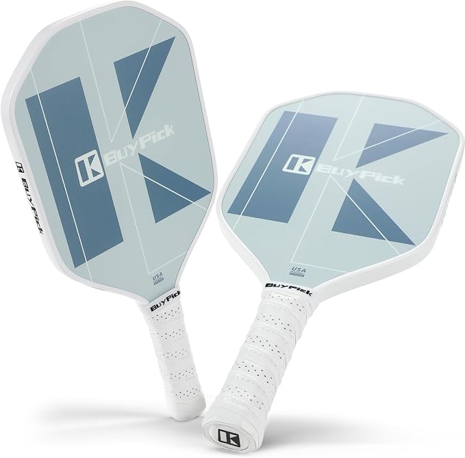 Pickleball Paddle, USAPA Approved, Lightweight & Wide, Carbon Fiber Surface, 16mm Thick, Anti-Slip Grip, Gift for Men
