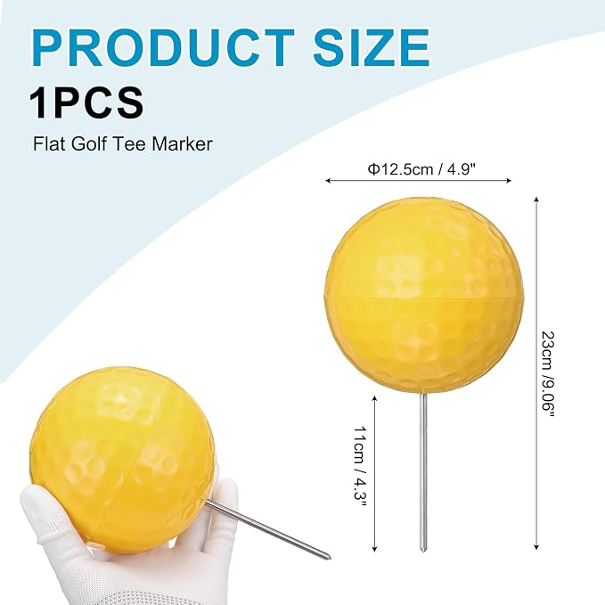Golf Tee Markers, Plastic Position Ball Markers, Golf Ball Marker-Fitting for (Driving Range Boundary Markings/Area Markings)
