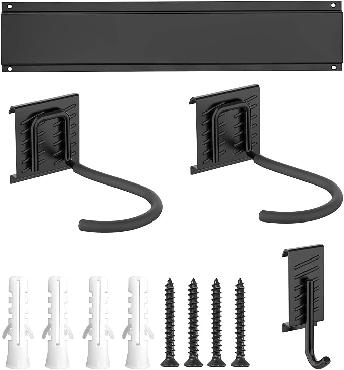 Ultrawall Garage Bike Rack Wall Mount for 2 Bicycles & 1 Helmet, and Stainless Steel Bike Storage Rack for 6 Bikes