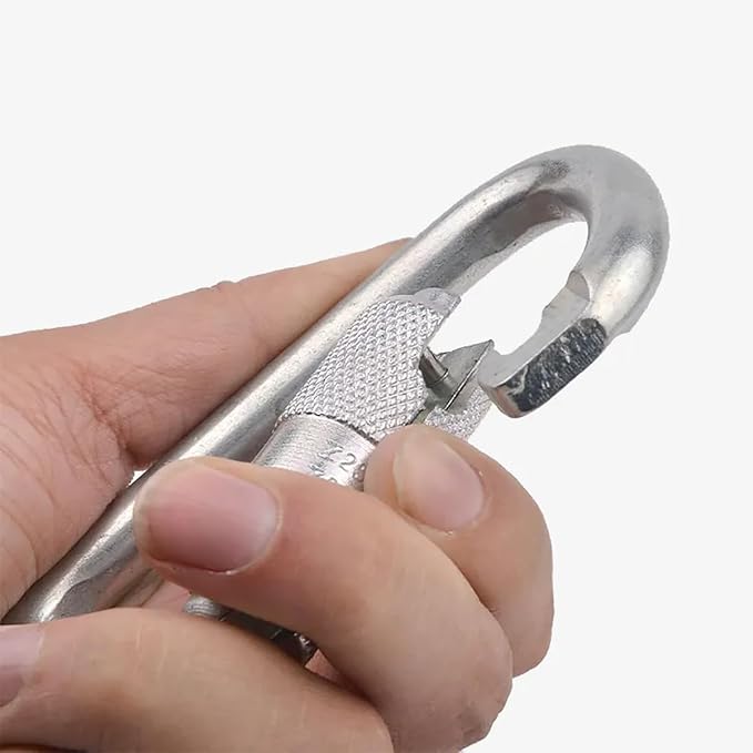 Heavy Duty Auto Locking Carabiner 30KN(6500LBS) UIAA Certified Climbing Carabiners Clips for Rock Climbing, Camping, Rappelling, Hunting, Rescue Equipment