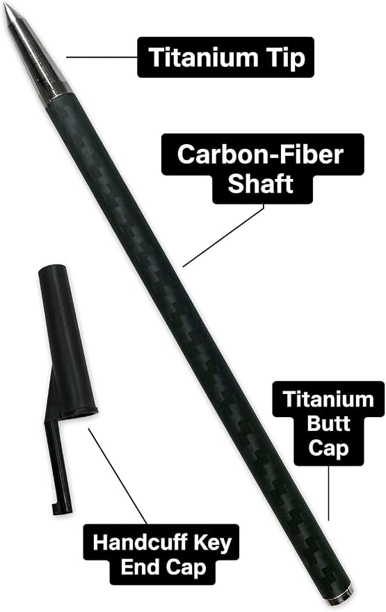 Shomer-Tec FiberTanium Ice Pick – Ultra-Light Carbon Fiber and Titanium Tool, Made in USA