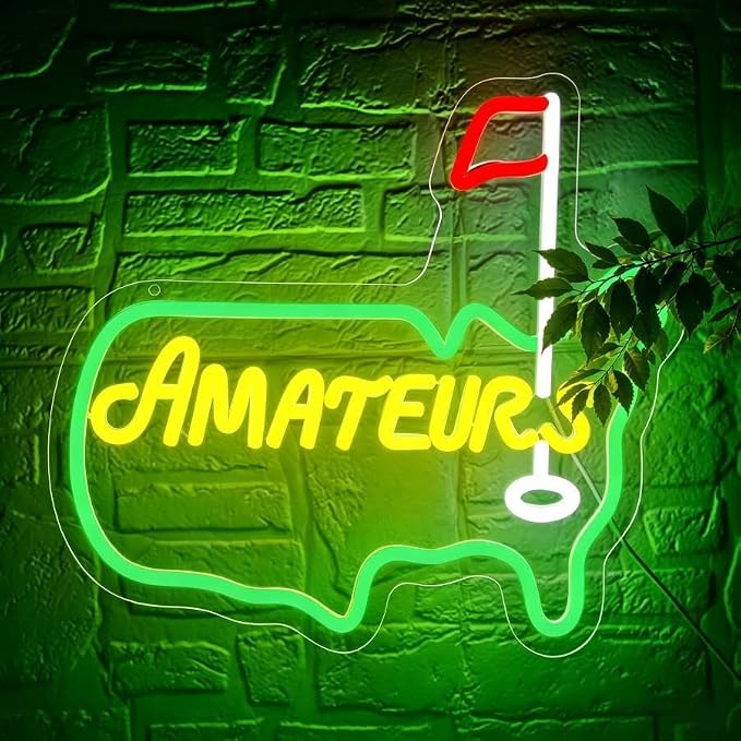 Golf Neon Sign for Wall Decor Golf LED Neon Sport Light for Man Cave | Dimmable Neon,Golfer Birthday Gifts,Led 5V USB Powered,Party,Office,Bedroom,Sport Bar Decor,Course Gym Wall Art,15.6*11.8in