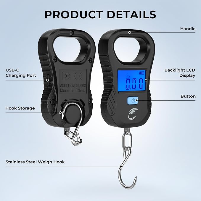 Calamus DriftWave Fishing Tool Kit | Multi-Function Tool Kit, Corrosion-Resistant Pliers, Fish Lip Gripper with Tape Measure, Digital Fish Scale, Fishing Gear