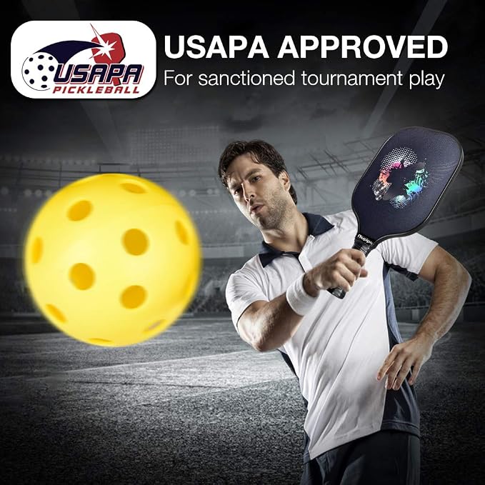 niupipo Pickleball Paddles Set of 2/4/1, USAPA Approved Carbon Fiber & Fiberglass Hybrid, Easy Power, Polypropylene Honeycomb Core, Cushioned 4.72" Grip, Bag/Cover, Pickleball Paddle Set for Men Women