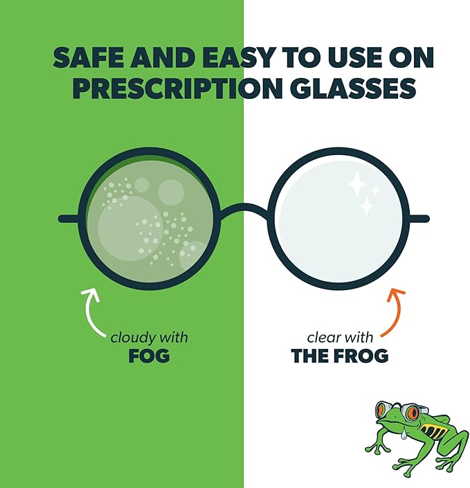 Frog Spit Pre-Moistened Anti-Fog Wipes | 12-Pack | Individually Packaged Travel Anti Fog Wipes for Glasses, Goggles, Face Masks, Helmet Face Shields