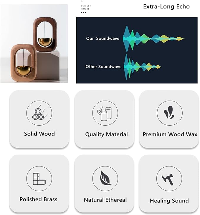 Shopkeepers Bell for Door Opening - Magnetic Attached Doorbell Chime for Business - Unique Office Ornaments and Hanging Decoration for Entrance, Fridge Sticker and Barn Door - Creative Present Small