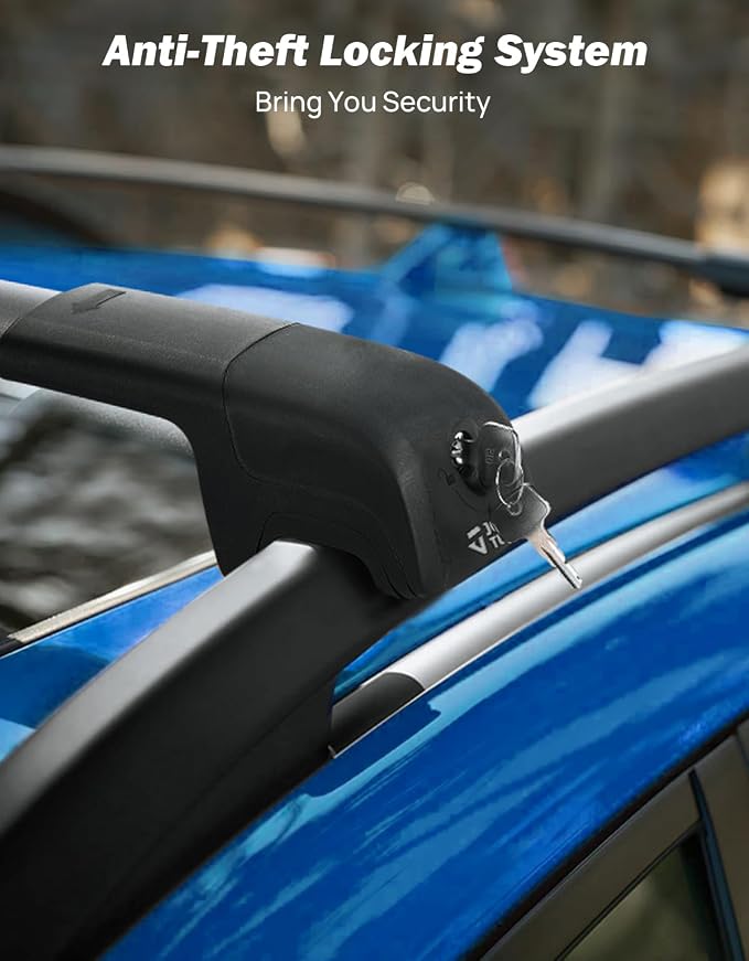 JOYTUTUS Lockable Car Roof Rack Cross Bars Only Compatible with Toyota RAV4 Adventure/TRD Off-Road 2019-2025, Aluminum Anti-Rust Cross Bars for Rooftop Cargo Carrier Luggage Kayak Canoe Bike
