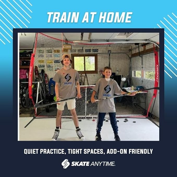 Skate Anytime - Synthetic Ice for Hockey - Skateable Artificial Ice Tiles - Backyard Ice Rink - Expandable