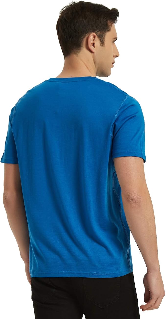 METARINO Merino Wool T-Shirts Mens Short Sleeve Lightweight Base Layer for Hiking,Travel,Hunting,Cycling