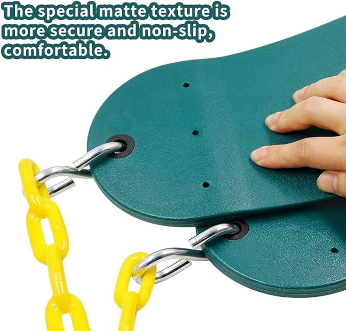 Heavy Duty 66 Inches Chain Plastic Coated Swing Seat Replacement Swing Set Accessories Outdoor