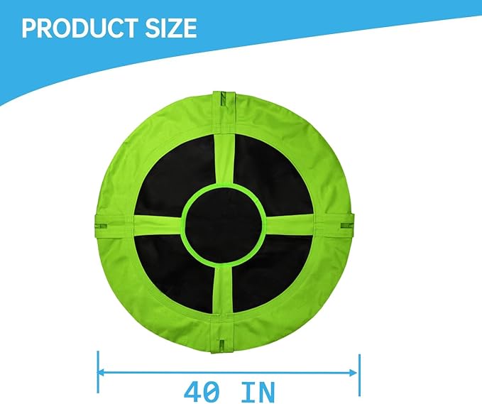 40-Inch Tree Swing Replacement Fabric,Saucer Swing Replacement Cover,Round Saucer Swing Seat Cover,Oxford Fabric (Green, 40 inch)