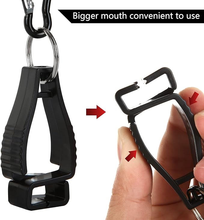 20PCS Glove Clips Glove Belt Clips Work Safety Clip Glove Keeper Glove Holder Clip Glove Grabber Clip Holder for Belt Loop Guard Worker Construction