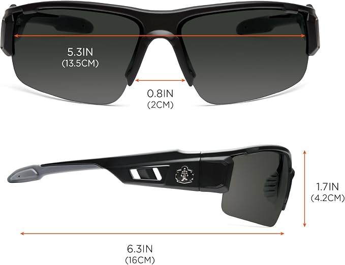 Ergodyne Skullerz DAGR Polarized Safety Sunglasses