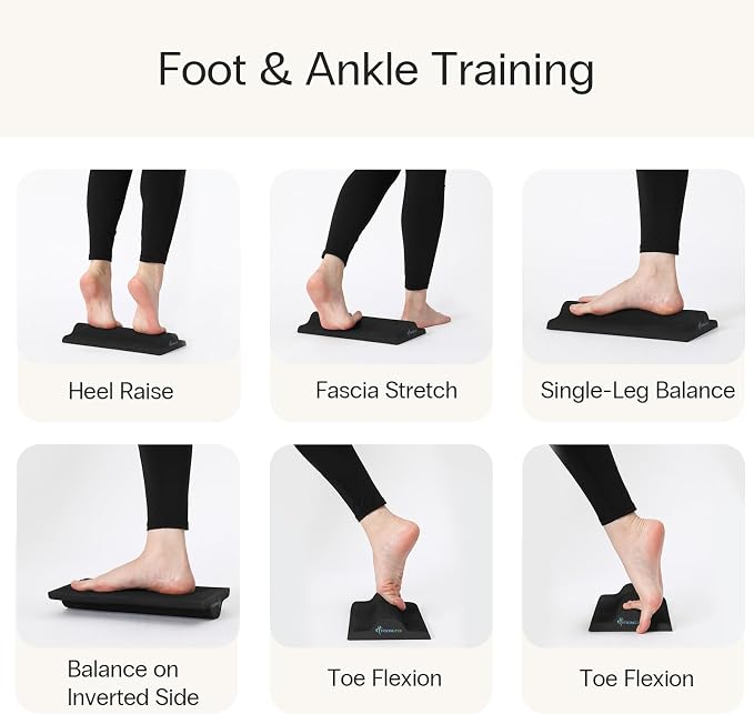 StrongTek Portable Slant Board & Foot Stretcher Set – Adjustable Calf Stretch Board + Plantar Fasciitis Relief Block