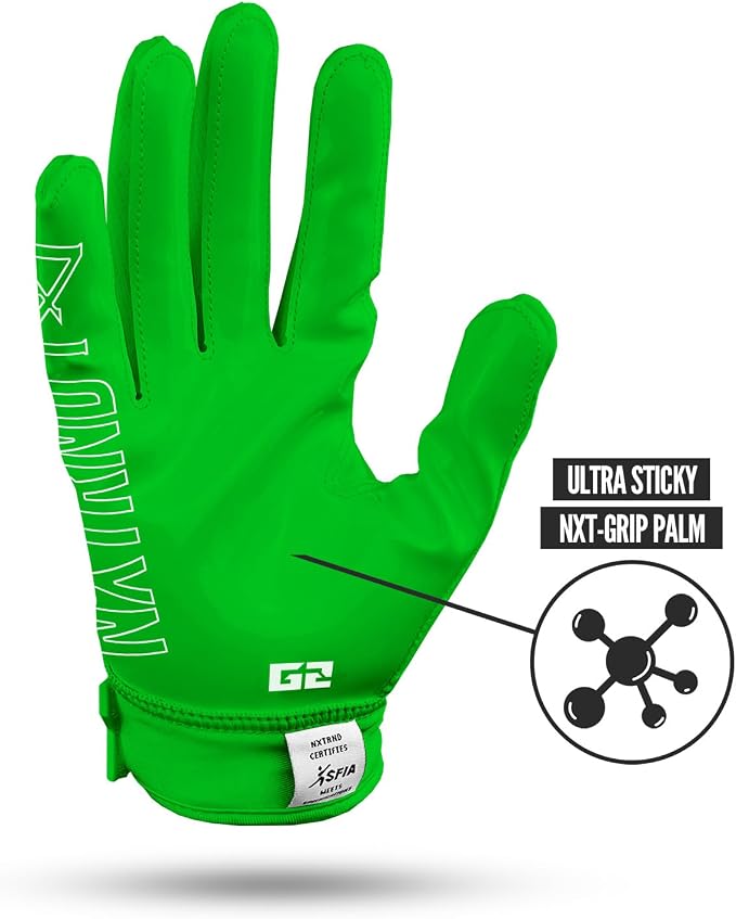 Nxtrnd G2 Pro Football Gloves, Men's Ultra Sticky Elite Receiver Gloves