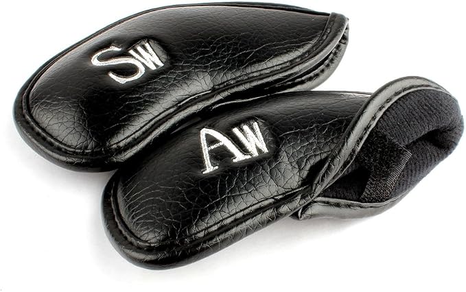 Craftsman Golf Skull Skeleton Black Golf Club Head Covers Headcover for Woods Driver and Hybrids Irons