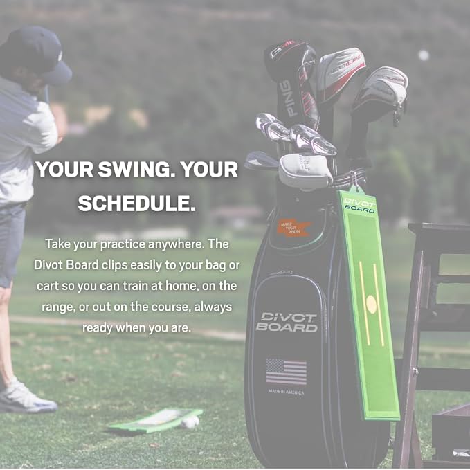 Golf Training Aid – Instant Feedback for Swing Path, Low Point & Impact | Improve Ball Striking Indoors or Outdoors | Golf Swing Trainer for Home Practice & Consistent Contact