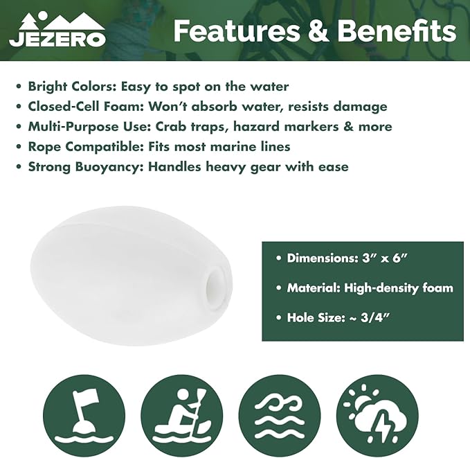 Jezero 6x3-Inch Float