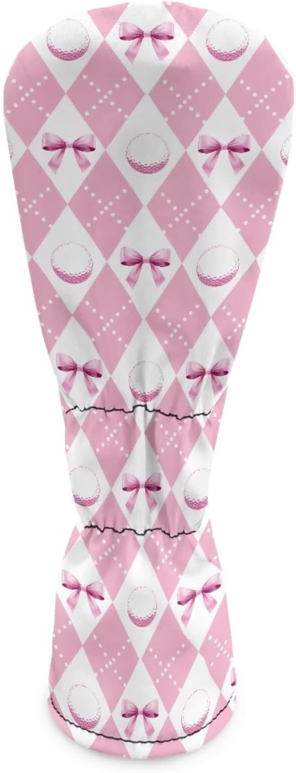 Rnyleeg Golf Club Head Covers for Women Driver Head Cover Leather Fairway Wood Headcover Hybrid Headcovers for Golf Clubs