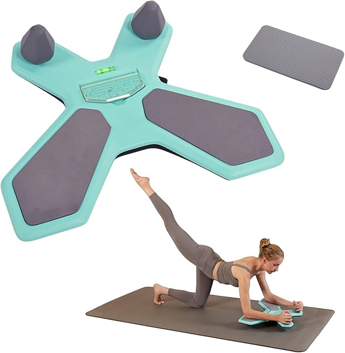 Balance Board for Core Workout, Portable Plank Board Training Equipment, Wobble Balance Board, Adjustable Home Fitness Equipment for Core Strength, Workout Equipment for Full-Body Workouts