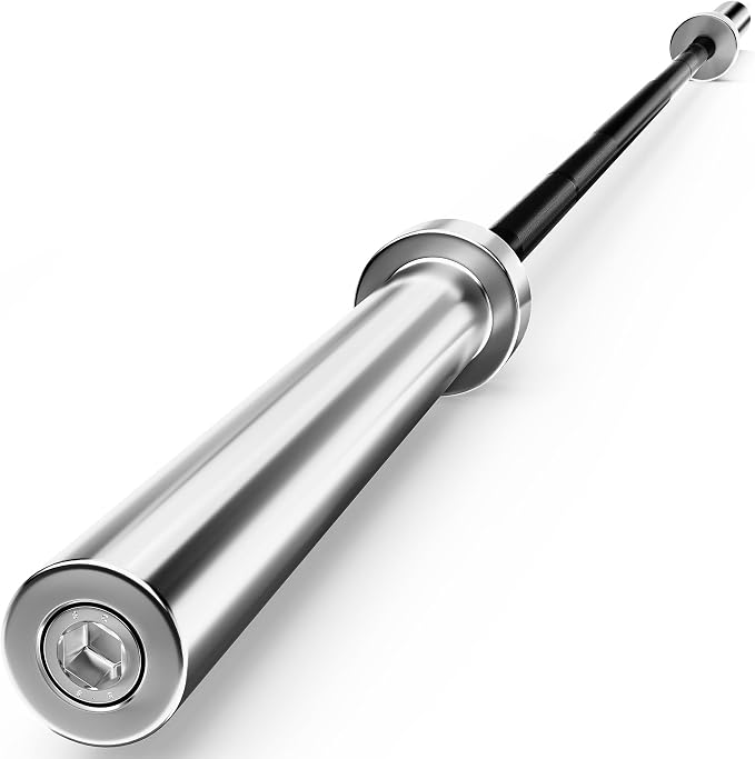 Olympic Barbell Weight Bar for Weightlifting, Bench Press Bar 7ft/6ft/5ft for Strength Training, Rated 500lbs/400lbs/330lbs Weight Capacity
