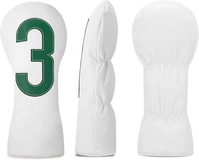Premium Golf Head Covers - Golf Driver Head Covers, Protects Against Scratches and Damage, Specifically Designed for Fairway Woods.