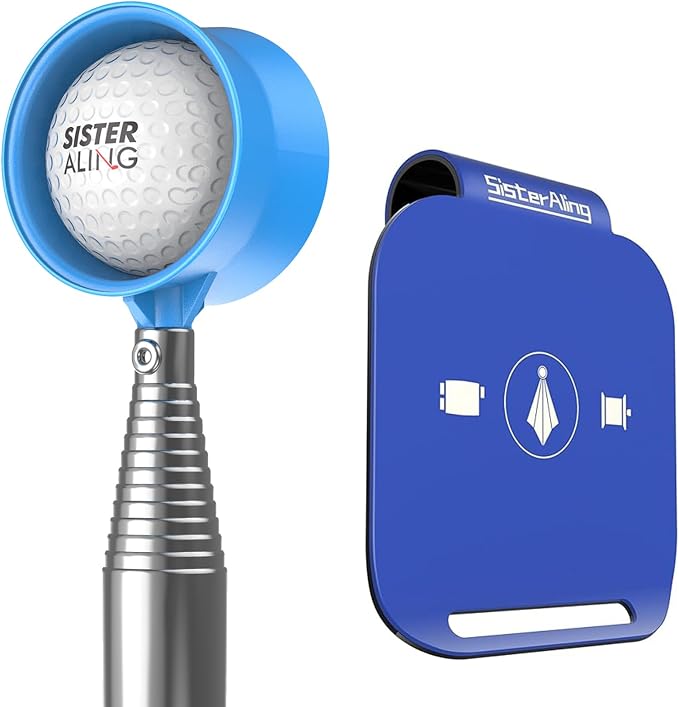 Water Telescopic Golf Ball Retriever and Golf Bag Metal Landing Pads