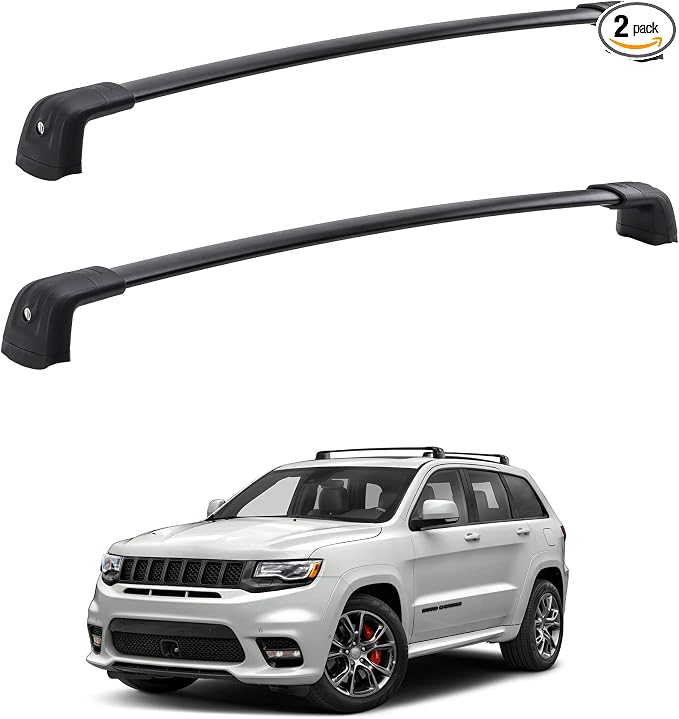 300LBS Roof Rack Cross Bars Compatible with Jeep Grand Cherokee Altitude/SRT/Trackhawk 2011-2022, Aluminum Car Cargo Crossbars Rooftop Luggage Kayak Bicycles Canoe Carrier