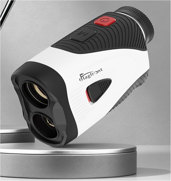 Golf Rangefinder with Slope & Magnet, 1000Y/1300Y Range Finder Golf, 6X Zoom, HD LCD, Flag Lock & Vibration, Rechargeable, Golf Accessories for Men