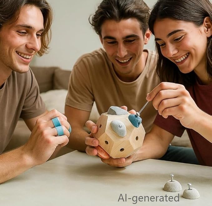 3D Rock Climbing Training Ball, Creating Strength and Precision, Finger Strength Rock Climbing Training Ball, simulating Rock Climbing, Rock Climbing, is a Gift for Climbers