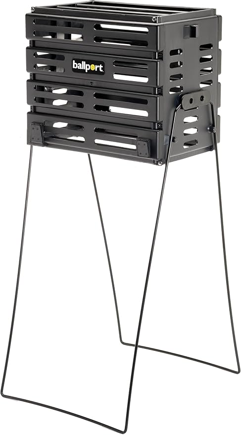 Tourna Ballport Tennis Ball Hopper Holds 80 Balls Durable and Lightweight