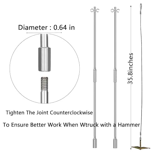 8 Pack Heavy Duty Galvanized Steel Ground Anchors with Installation Tool, Screw in Earth Anchors for High Winds, Perfect for Tents, Canopies, Sheds, Swing Sets, Trampolines and Outdoor Tie Downs