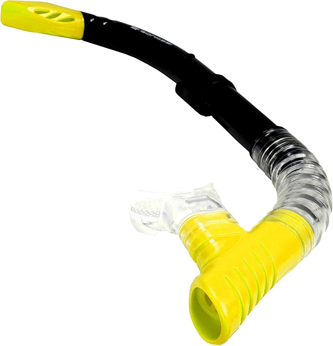 Bonassi Silicon Venture Pro Snorkel Combo with Reusable Bag - Anti-Fog Silicon Soft Mask, Snorkel with Purge Valve, Semi-Dry Top and Silicon Mouthpiece - Perfect for Diving and Snorkeling