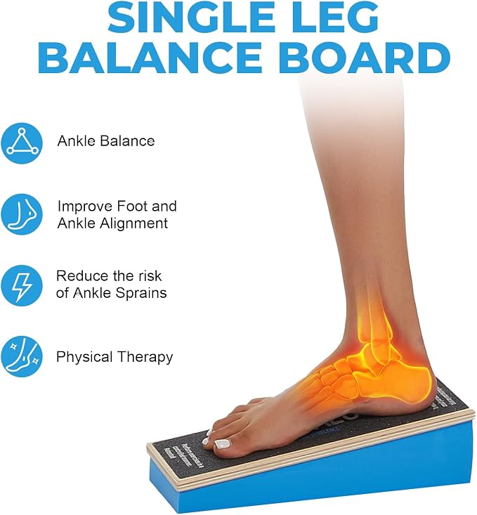 Ankle Balance Boards,Ankle Strengthener,Calf Stretcher,Achilles Stretcher,Slant Board for Calf Stretching
