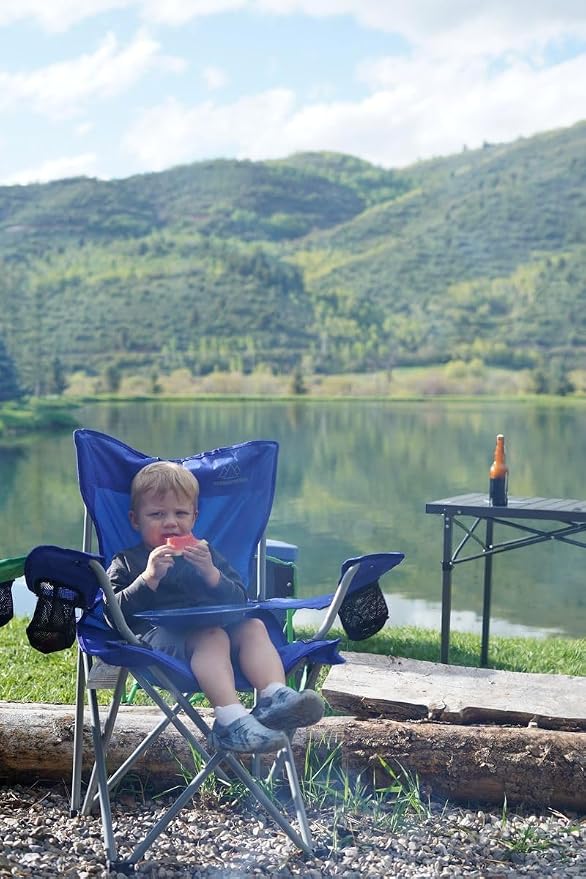 Anytime Chair for Camping, Sports, and The Outdoors w/Carry Bag, Camping Chairs for Adults, Folding Chair for Outside