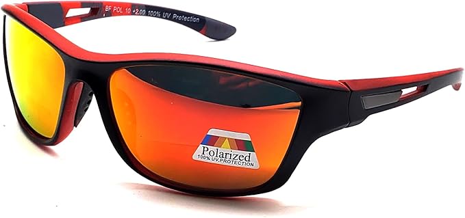 Poarlized Bifocal Sunglasses for Women Men Retainer Sports Wrap Fishing Cycling Driving 1.50 1.75 2.00 2.5