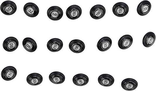 RiToEasysports Golf Club Distance Markers 20 Pack Golf Ball Markers with Instant Distance Guidance Easy Attachment Universal Fit for Training Course Management