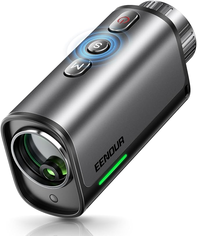 EENOUR Golf Range Finder with Slope, 1200 Yards Golf Rangefinder, Laser Rangefinders with Pin Lock Vibration, 7X Magnification, Rechargeable Compact Portable Range Finder Golfing for Men Women