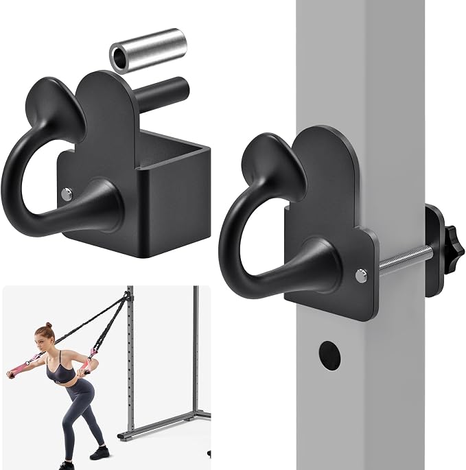 Nordic Hamstring Curl Attachment, Dip Bar, Belt Squat & Safety Spotter Arms for 2"x2" & 3"x3" Power Racks, Home Gym Strength Training Accessories