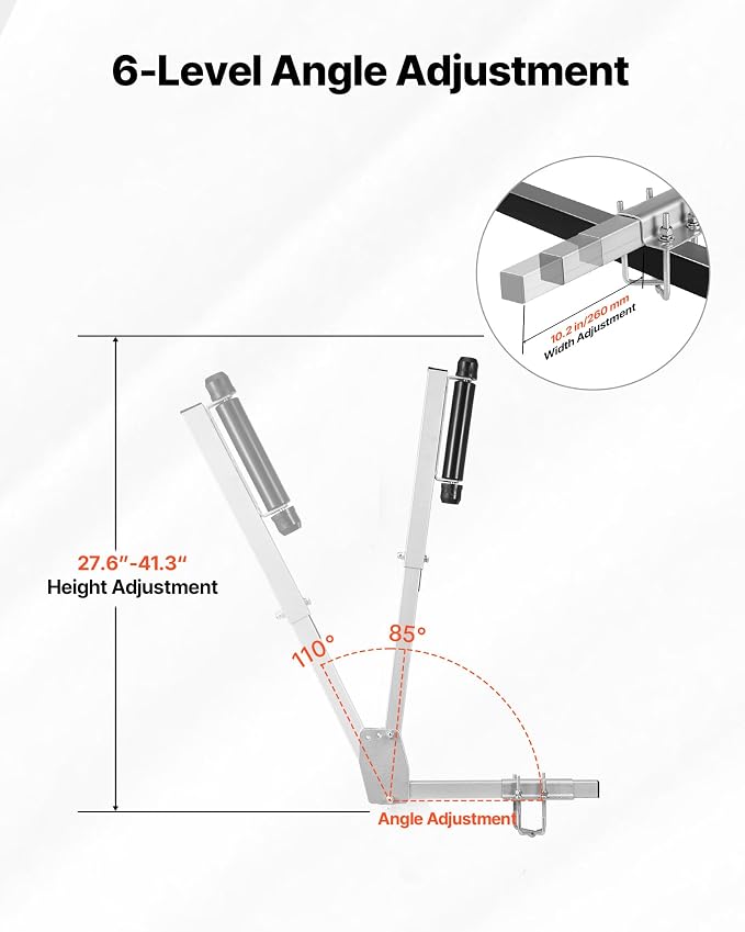 VEVOR Boat Trailer Guide, 16.7"- 60″ Adjustable Design Trailer Guide Poles, 2PCS Trailer Guide-Ons for Ski Boat, Fishing Boat or Sailboat Trailer